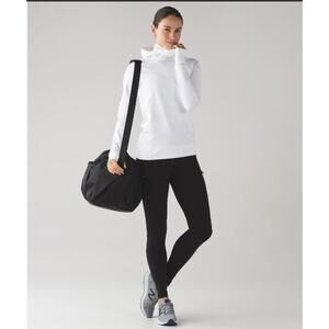 Lululemon Women's Cadence Crusher Hoodie White Size 10 Running Reflect Stretch